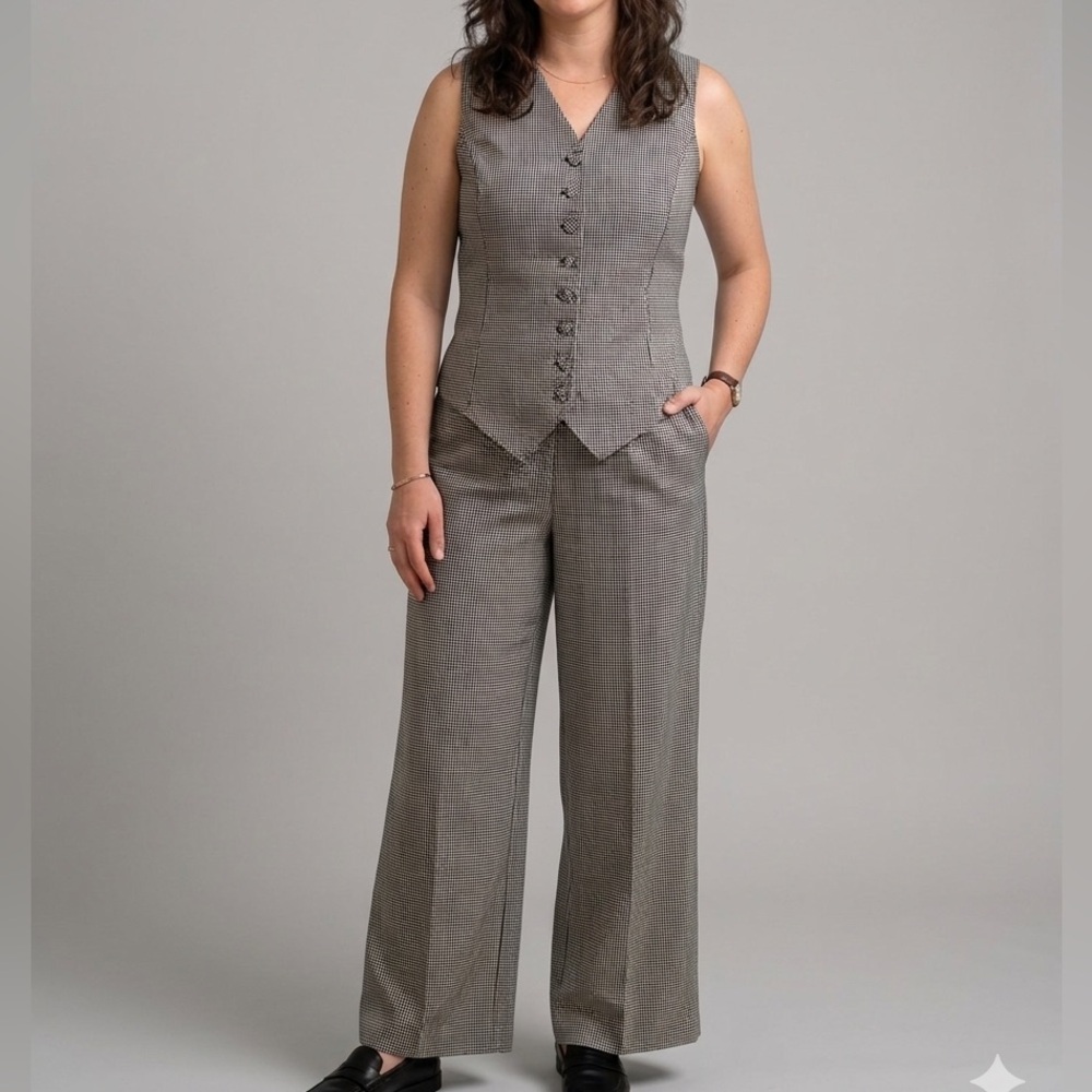 Vintage Checkered Jumpsuit
